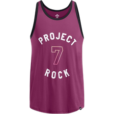 Clothing Under Armour Men's Project Rock Mesh Badge Of Honor Tank Top - Purple Gemini/White