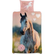 Sengetøj med heste Licens Bedding With Horse Motif 140x200cm