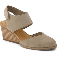 Toms Women Heels & Pumps Toms Madison Wedge Pump Women's Tan Pumps Wedge