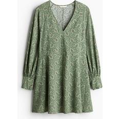 H&M Women Dresses H&M Flared Dress Green