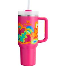 Multicolored Travel Mugs Stanley Adventure Quencher H2.0 FlowState Tropical Wave Travel Mug 40fl oz