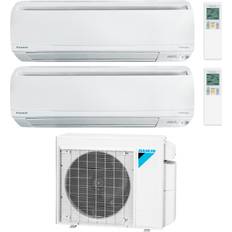 Daikin 2-zone 18000 btu 16 seer2 12k 12k mini-split heat pump air conditioner White