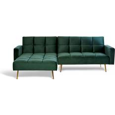 Ecksofas - Polyester Canora Grey Macek Green Sofa 244cm 2Stk. 4-Sitzer