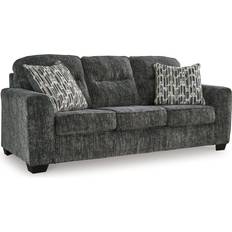 Black Sofas Signature Design by Ashley GNT24510 Grey/Black Sofa 90" 3 Seater