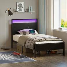 Black Bed Frames Ivy Bronx Deviana Twin