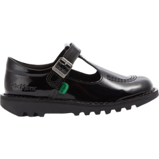 Infant Girl's Kick T Bar Vel - Black Patent Leather