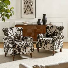 Lark Manor Cythnus Cowhide Armchair 32.5" 2