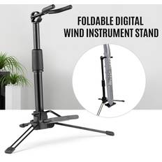 Tomtop Jms Foldable Digital Wind Instrument Stand Adjustable Metal Aerophone Holder Musical Instrument Stand