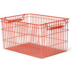 Røde Kurver Ferm Living Cala Stackable Baskets Set of 2 Poppy Rød Kurv