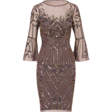 Art Deco Beaded Bell Sleeve - Moonscape