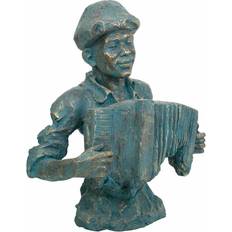 Alexandra House Living Magnesium Music Blue Figurine 62cm