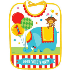 Circus Animal 1st Birthday Bib