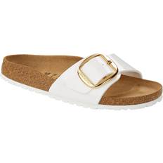 Birkenstock Madrid Pantoffeln & Hausschuhe Birkenstock Madrid Big Buckle Birko-Flor Patent - Patent White