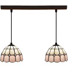 Viro Tiffany Pink/Black Pendant Lamp 20cm