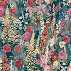 Grandeco Blue Wallpapers Grandeco delphinium forest wallpaper a74602 blue
