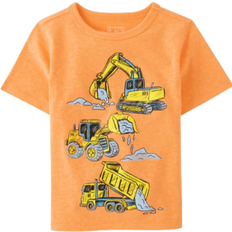 The Children's Place Boy's Construction Vehicle Graphic Tee - Dragon Fire Cl