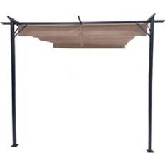 Brooklyn Steel Wall Mounted Pergola 3 x 3 m - Cream