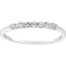 Affinity 7 Stone Band Ring - White Gold/Diamonds