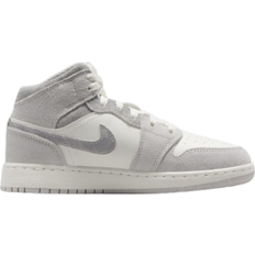 Nike Air Jordan 1 Mid SE GS - Neutral Grey/Sail/Smoke Grey