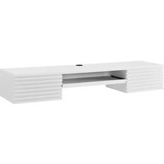 Modway White Tables modway Render Wall Mount White Writing Desk 15.5x60"