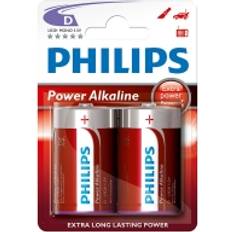 Philips Power Alkaline D/LR20 batteri 2-pack