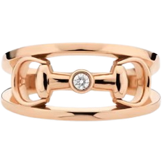 Gucci Horsebit Ring - Rose Gold/Diamond