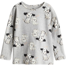 Tops H&M Zoe Shirt - Light Gray Melange/Dogs (0922700110)