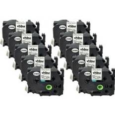 VHBW 10x Label Tape Replacement for Brother TZE-251, TZ-251 24 mm, Black on White