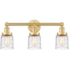 Innovations Lighting Bell Satin Gold/Clear Deco Swirl/Multi-Colored Wall Lamp