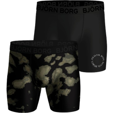 Fitness & Gym Sous-vêtements pour hommes Björn Borg Sports Boxer 2-pack - Black/Print