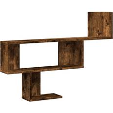 vidaXL Engineered Wood Smoked Oak Wall Shelf 100cm