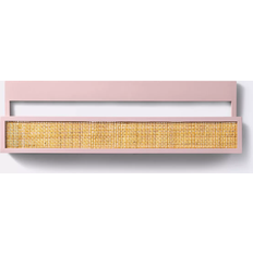 FSC (The Forest Stewardship Council) Shelves Cloud Island Woven Backless Book Nook Pink Wall Shelf 23"