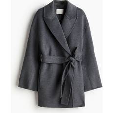 H&M Wool Coats H&M Wool-Blend Coat Gray