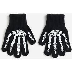 H&M Mittens H&M Printed Gloves - Black/Glow In The Dark (1181065001)