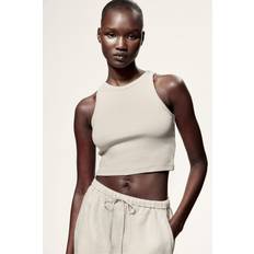 H&M Dame Brun Kort singlet
