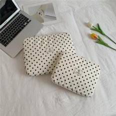 Tablet Bag 11 Inch/14 Inch Black And White Polka Dot Pattern Cute Waterproof Portable Case