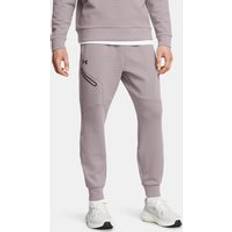 Pants Under Armour Men's UA Unstoppable Fleece Grid Joggers Gray