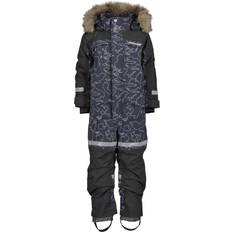 Avtakbar hette Vinterdresser Didriksons Bjärven Special Edition Kid's Coverall - Grundsund Reflective Navy (505463-a43)