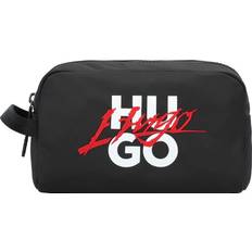 Polyamide Toiletry Bags HUGO Handwritten 2.0 Washbag Black (One Size)