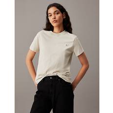 Calvin Klein Women T-shirts Calvin Klein Monogram Badge T-shirt Grey