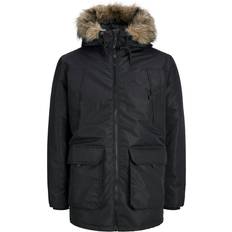 Herre Frakker på tilbud Jack & Jones Vinterparka 'JJECONSTRUCT' lysebrun sort