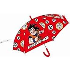 Umbrellas Disney Dragon Ball Z, Regenschirm, Unisex, Kinder, Erwachsene, Regen- und Windschutz, faltbar, langlebig, wasserdicht, Modell DB 5250010-RED-435, rot, Taille unique jeune, Klassisch