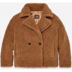 Orange - Women Coats UGG Women's Fleece Gertrude Teddy Chestnut