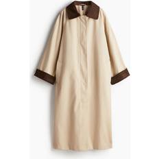 H&M Trenchcoats H&M Cotton Twill Coat Beige