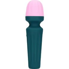 Sexleksaker LoveLine Mini Wand Vibrator, grön/rosa