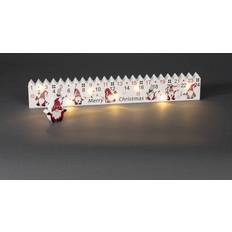 Konstsmide B/O Kalendar med Tomte Trä 3 Varmvita Led Timer