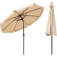Modern Home Stort Lutbart Paraply 3m - Beige