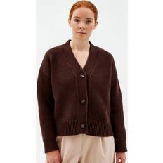 Pierre Robert Heavy Knit Cardigan Ull Brown