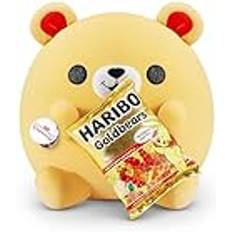 Snackles Series 1 Wave 2 Golden Bear Haribo Surprise Medium Plush, Ultra Soft Plush, 35 cm, Collectible Plush with Real Brands, Golden Bear Haribo