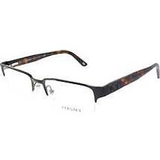 Versace Unisex Glasses Versace rectangle metal in brushed brown size mm other